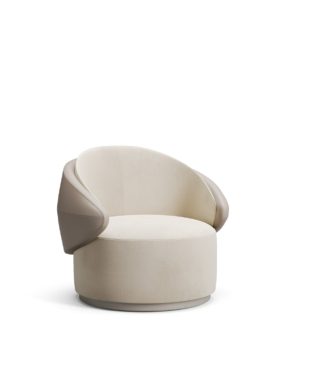 Giza armchair by Harmony with architectural design, premium upholstery, and custom-made craftsmanship for luxury interiors. Shop at Harmony.