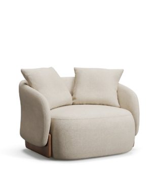 Intimité armchair by Harmony with enveloping design, premium upholstery, and custom-made craftsmanship. Shop at Harmony.
