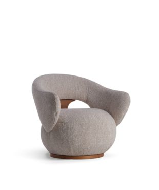 Luxury Gamboa armchair by Harmony — a sculptural upholstered design with refined curves, premium materials, and customizable finishes for sophisticated interiors. Shop at Harmony.