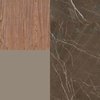 American Walnut + Bronze Armani Marble + Mocca