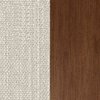 Boucle 1817 Ivory (M1114) + American Walnut