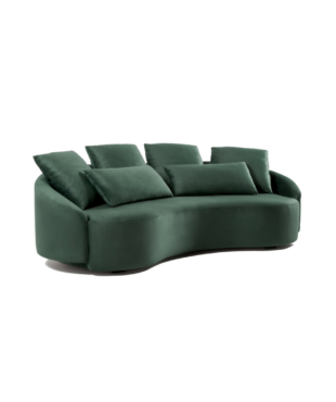 Discover the Otte sofa by Harmony, a luxury designer sofa defined by its soft, sculptural silhouette and inviting proportions. Its refined curves and contemporary form create a sense of comfort and sophistication, making it a striking centerpiece for elevated living spaces. Harmony crafts this made-to-order piece with a durable internal hardwood structure, layered with high-density foam to provide long-lasting comfort and ergonomic support. The premium upholstery enhances its seamless lines and tailored detailing, while the balanced composition delivers both visual elegance and exceptional durability. Perfect for sophisticated living environments, the Otte sofa combines craftsmanship, comfort, and contemporary design, making it a versatile addition to curated interiors. Explore complementary finishes, materials, and designs in the Harmony catalogs.